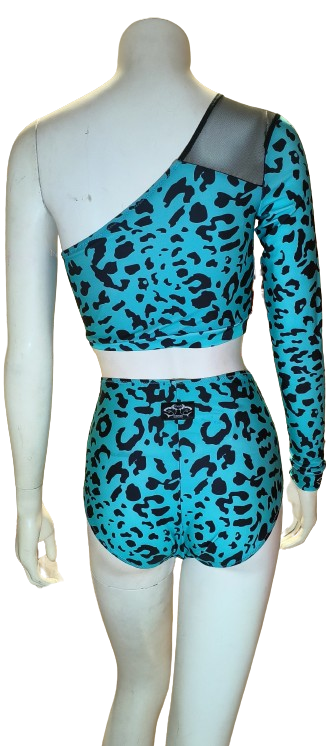 Shorts Aurora Blue Leopard XS Shark Polewear