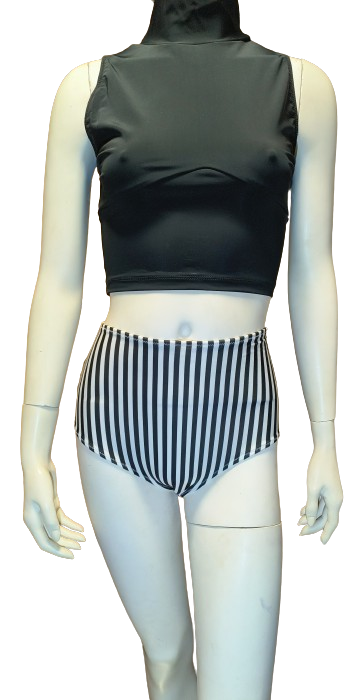 Shorts High Waisted Stripes XS, S Shark Polewear
