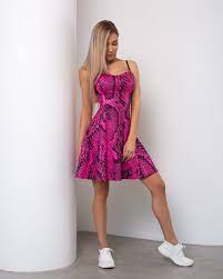 Cuty Cute Dress Cobra Fuchsia S Bona Fide