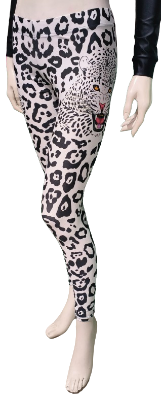Leggings Jaguar Negro/Blanco S Outlet
