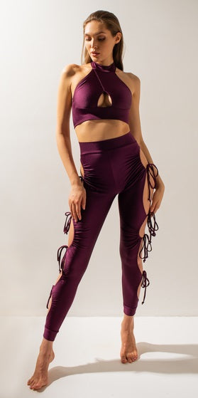 Leggings Latina Plum S Shark Polewear