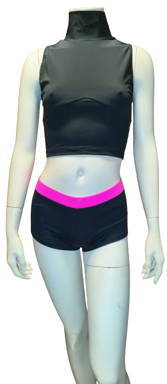 Short Champion Negro/Rosa M Outlet