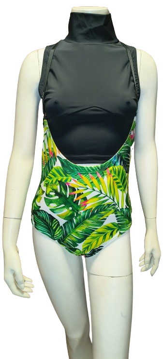 Shorts Doublesided Sling Green Fern/Beige L Shark Polewear