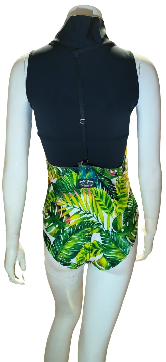 Shorts Doublesided Sling Green Fern/Beige L Shark Polewear