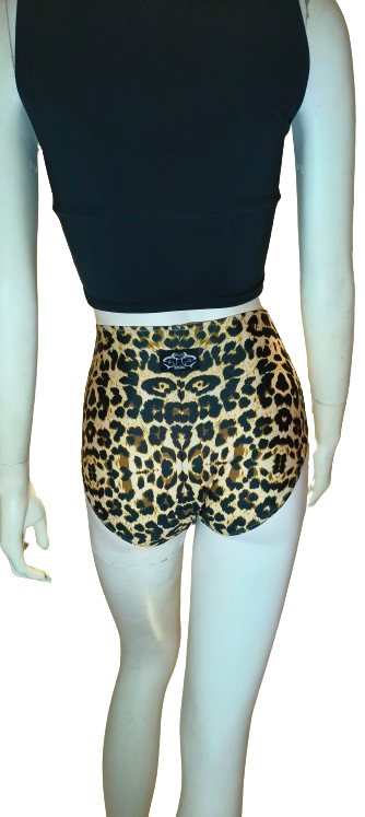 Shorts High Waisted Leopard XS, S Shark Polewear
