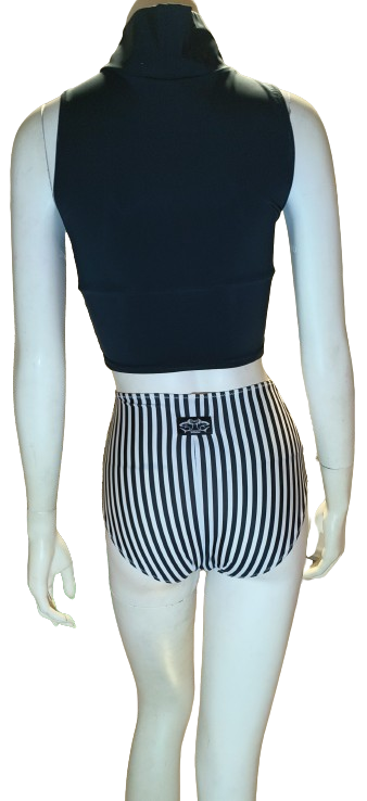 Shorts High Waisted Stripes XS, S Shark Polewear
