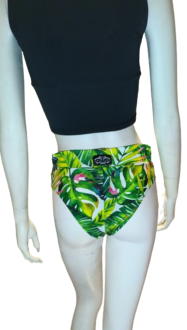 Tahiti Shorts Orange Green Fern/Beige Mesh L Shark Polewear