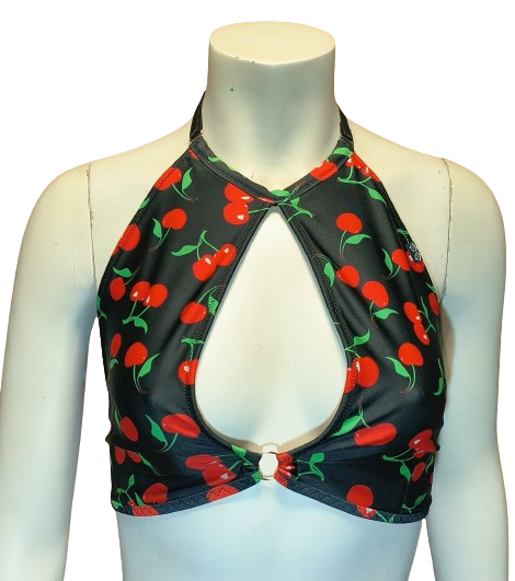 Top Cherry Cherry Print XS Shark Polewear