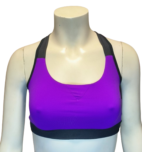 Top Crossback Morado/Negro S Outlet