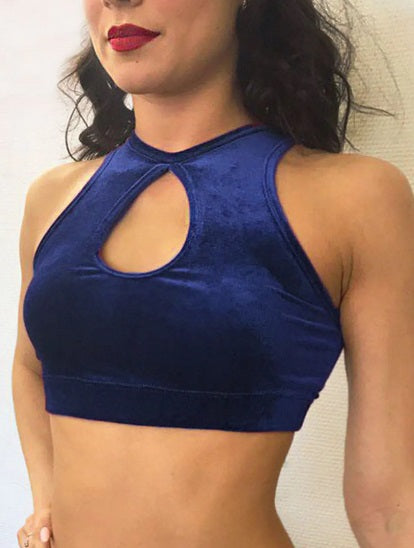 Top Eclipse Terciopelo Azul XS iStyle