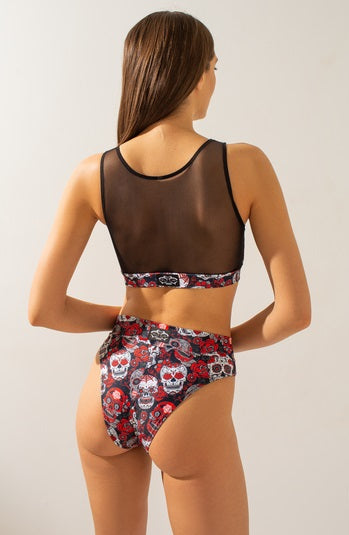 Top Force Skulls/Black Mesh M Shark Polewear