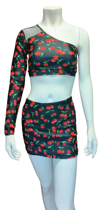 Top One Doblecara Cherry Print S Shark Polewear